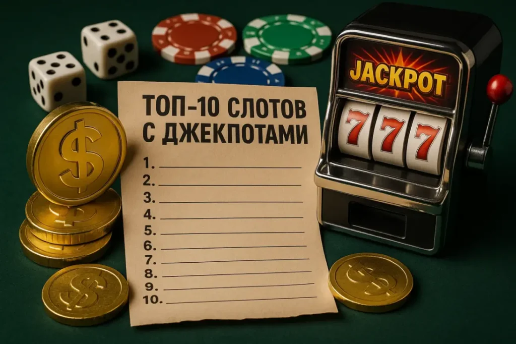ТОП-10 слотов с джекпотами — лучшие автоматы